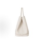 HERMES Garden Party 30 Silver clasp handbag 30 Women\'s Edition 10 Craie Milkshake White